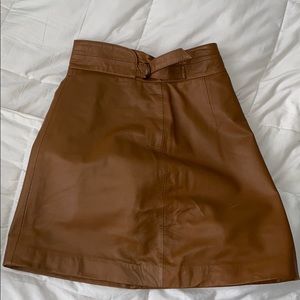 French Connection leather skirt.